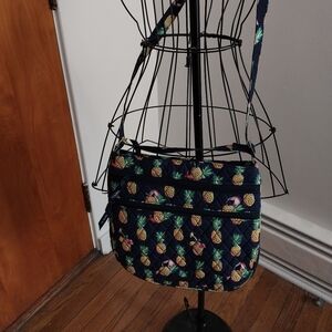 NWT Vera Bradley  Crossbody Pineapple Trio Zip Hipster Toucan Party